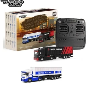 Tubro Racing 1:76 C50 10 CH Simulati Rimorchio Telecomando Rimorchio Rimorchio Rimorchio Rimorchio Rimontabile Collegabile - Foto 1 di 11