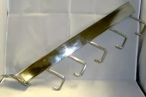 16" 5 J HAKEN SLATWALL WASSERFALL HAKEN FÜR BEKLEIDUNG HANDTASCHEN ETC CHROM GEBRAUCHT SCHÖN - Bild 1 von 3