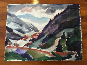 Karlsruher Künstlerin Maria Helwig - Aquarell - Picture 1 of 2