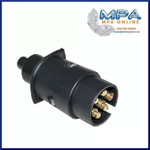 SPINA PVC 7 PIN 12V TRAINO ELETTRICO 4X4 FURGONE ROULOTTE RIMORCHIO LUCI - Foto 1 di 1