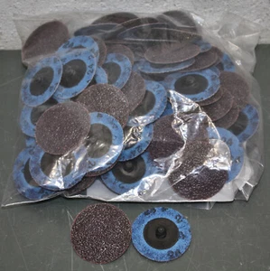 (99) Norton R228 Quick Change Discs 66261121018, 24 Grit, 2", TR Roll-On/Off, AO - Picture 1 of 5