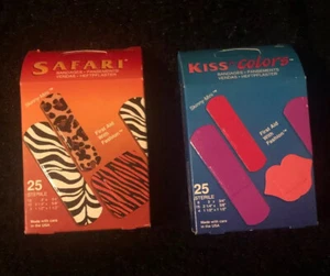 RARE Vintage Bandage Lot Crackle Creations USA 🇺🇸 Kiss N Color & Safari 25 - Picture 1 of 9