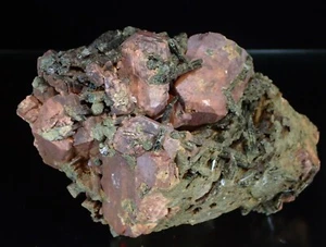 Feldspar Microcline Aegirine Crystals Fine Mineral Specimen Girardville Québec - Picture 1 of 9