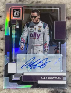 ALEX BOWMAN 2023 DONRUSS OPTIC RACING HOLO PRIZM AUTO # 20/49 - Picture 1 of 2