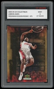 LEBRON JAMES 2003-04 UPPER DECK #75 1ST GRADED 9 ROOKIE CARD LAKERS/CAVALIERS - Bild 1 von 1