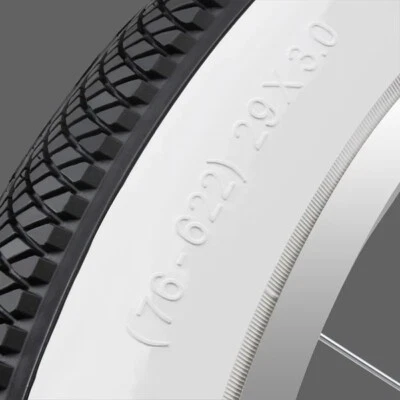 29x3.0 Fat Tires White Wall Tires 25-45 PSI Chopper Cruiser Fat 29" Inch Tires - Image 1 of 4