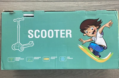 Alorero 3 Ruedas Kick Scooter Altura Ajustable T-bar/plegable/pedal antideslizante/LED Foto 1 de 4