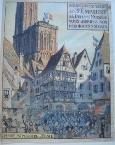 Straßburg Mobilmachung Soldaten Vive la France Münster Rückkehr Straßburg 1918 - Picture 1 of 4