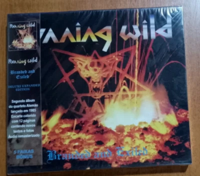 Running Wild - Branded and Exiled Brazilian version w/ Slipcase Foto 1 de 2