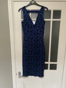 Quiz Blue Sparkling Dress Size 10. - Picture 1 of 2