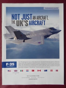 11/2011 PUB LOCKHEED MARTIN PRATT NORTHROP GRUMMAN F-35 LIGHTNING II RAF AD - Imagen 1 de 1