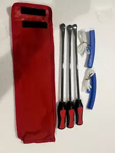 Motorcycle Bike Tire Spoon Iron Repair Kit Tire Change Lever Tool Rim Protectors - Picture 1 of 10