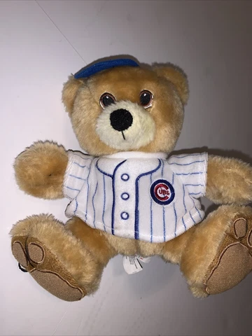 Chicago Cubs MLB Baseball 8” Plush Teddy Bear with Embroidered Shirt Cover