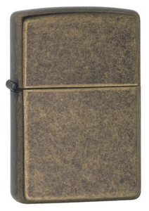 New Genuine ZIPPO Windproof Lighter 201FB Antique Brass Free Post Save - Picture 1 of 3