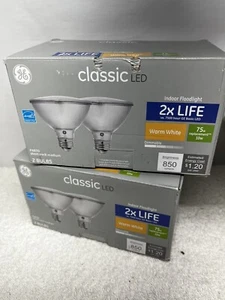 2 Boxes GE LED Light Bulb 45042 10 watt PAR30 Short Neck Medium Screw Base E26 - Picture 1 of 5