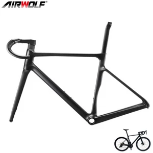 AIRWOLF T1100 Carbon Road Frame 700*38c Lightweight Racing Bike Disc Brake - Picture 1 of 25