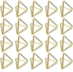 Table Card Holders,20Pcs Strong Mini Place Card Holders, Triangle Card Stand ... - Picture 1 of 12