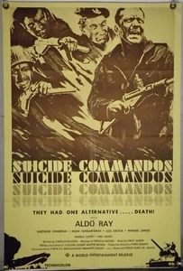 SUICIDE COMMANDOS FF ORIGINAL ONE SHEET MOVIE POSTER ALDO RAY LUIS DAVILA (1974) - Picture 1 of 1