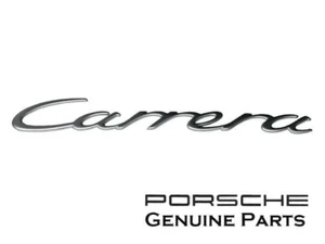 Logo emblema tapa Porsche 911 996 "Carrera" en plata satinada 996559237104PU - Imagen 1 de 1