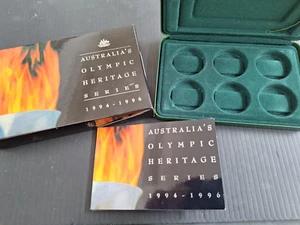 1994-96 Australia Olympic Heritage 6 Coin CASE, BOX & BOOKLETS no coins - Picture 1 of 7