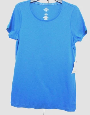 St. John's Bay Crew Neck Soft Cotton Jersey T-Shirt-Misses XS (0-2) - Image 1 of 4