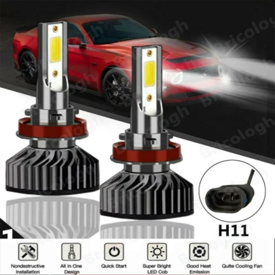 2Pcs LED Headlight Bulb For Nissan Altima 2007-2015 Maxima 2009-2014 Hi/Lo Beam - Image 1 of 4