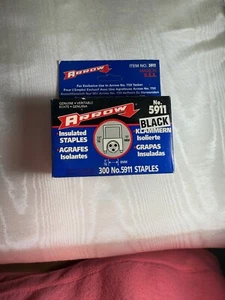 SUJETOR DE FLECHA 5911 GRAPAS AISLANTES DE METAL NEGRO PARA PISTOLA DE GRAPAS T 59 SERIE5911 - Imagen 1 de 6