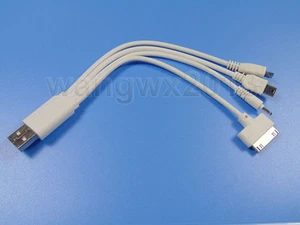 4 in 1 USB Mobile Power Cable Universal Cell Phone Multi Data Charging Cable - Picture 1 of 3