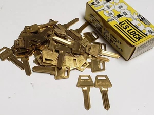Vtg Lot of 34 U.S. LOCK Uncut Key Blanks - US21SB -RU18.5 A1011 P2 - NOS - Picture 1 of 3