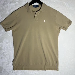 Camisa Ralph Lauren POLO Para Hombres Lg Bronceada Calce Clásico Manga Corta Preppy Poni Logo - Imagen 1 de 8