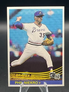 Donruss Set Break #188 1984 - Phil Niekro - súper limpio casi nuevo-como nuevo - Braves - Imagen 1 de 6