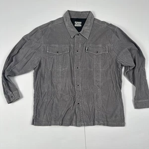 Enyce Corduroy Jacket XL Gray Industry Workwear Pockets XLarge Y2K Vintage - Picture 1 of 6