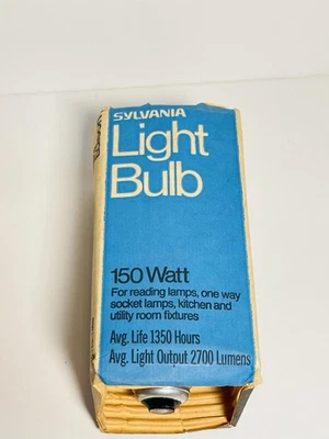 Bombilla blanca suave vintage Sylvania Detroit Edison 150w 120V Foto 1 de 4
