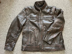 Harley Davidson Men's Dauntless Convertible Leather Jacket - Picture 1 of 16