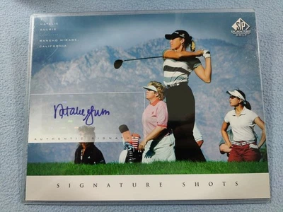 RARE 2004 SP SIGNATURE SHOTS GOLF NATALIE GULBIS 8x10 PHOTO AUTO AUTOGRAPH LPGA - Image 1 of 4