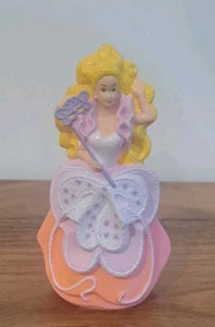 FAIRY BARBIE Blonde MCDONALDS HAPPY MEAL Toy Doll Pink White 4" in - Picture 1 of 3