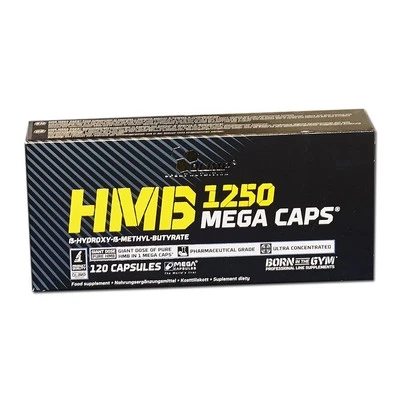 (143,62 EUR/kg) Olimp HMB 1250 120 Kapseln Schachtel Pre Workout Diät