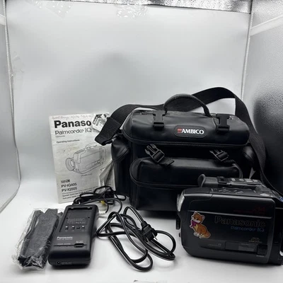 PANASONIC PV-IQ205D Palmcorder IQ VHSC 14x Zoom Camcorder No Battery Camera Only - Image 1 of 4