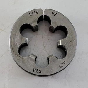 1" x 16 Whitworth Form Split Die HSS (2" O/D) 16WHIT 16WF TPI - Picture 1 of 5