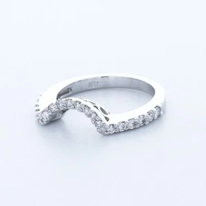 Anillo de piedra lateral halo de oro blanco con diamantes naturales redondos certificados D/SI1 de 1,14 quilates - Imagen 1 de 3
