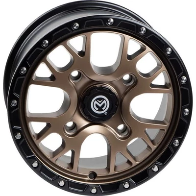 Moose 545X Wheel - 14x7 - 4+3 Offset - 4/136 - Bronze ATV/UTV Snowmobile - Image 1 of 3