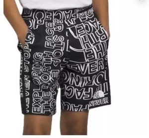 The North Face Big Boys' Never Stop Knit Training Shorts - Black/White M (10) - Picture 1 of 4