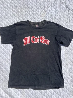 Vintage Original All Out War Hardcore Tee Sz Large For Those Who Were Crucified - Image 1 of 4