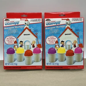 Cra-Z-Art Peanuts Snoopy Sno-cono Máquina Sabor Mezcla de Azúcar Paquete de Recarga 4 OZ x2 - Imagen 1 de 9