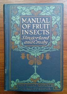 Vintage 1915 ~ Manual Of Fruit Insects ~Slingerland & Crosby ~ The Rural Manuals - Imagen 1 de 7