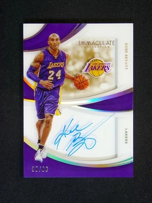 2018-19 Panini Immaculate Kobe Bryant Shadowbox Signatures Auto /99 - Image 1 of 4