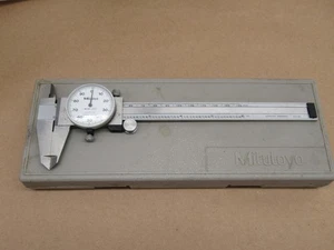Mitutoyo .001 505-637-50 Messschieber 0-150mm D6"-t mit Etui - Bild 1 von 9