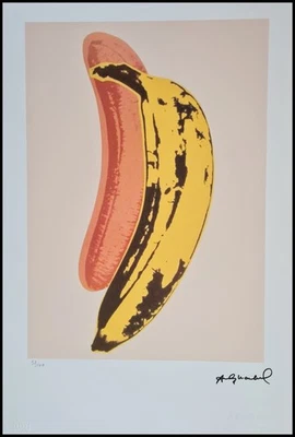 ANDY WARHOL * Banana * 57 x 38 cm * signed lithograph * limited # 58/100 - Bild 1 von 4