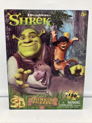 Dreamworks Shrek 3D Puzzle 150 Pieces - Shrek, Donkey, Puss and Boots - Image 1 of 2