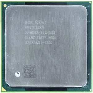 PC CPU PPGA478 Intel Pentium 4 2.40GHZ SL6DV Pga 478 Processor Socket Computer - Picture 1 of 2